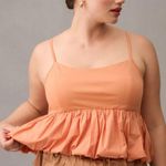 Maeve Ruffled Bubble-Hem Cropped Tank | Size XL Photo 2