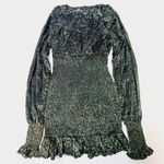 Lovers + Friends  Edith Mini Dress in Moss Green XS Photo 11