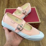 Vans  off the wall Mary Jane pink white shoes sneakers women’s 7 new Photo 0