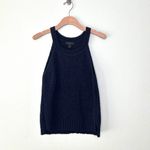 J.Crew Open Knit Sleeveless Sweater in Navy Blue Size S Photo 5