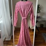 Ganni  flynn lace sea pink maxi dress size 38 6 C9 Photo 5