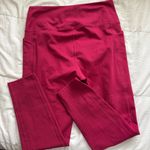 Girlfriend Collective  SET Pocket Leggings and Tommy Sports Bra Pomegranate Pink Photo 5