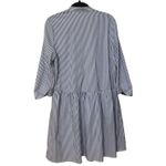 Tuckernuck  Blue White Stripe Royal Shirt Mini Dress Size Small Photo 4