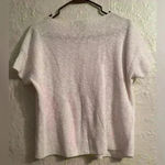 Eileen Fisher  Womens Ceramic Pink Short Sleeve Boxy Linen Bateau Top; size S Photo 5