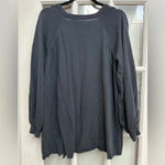 LC Lauren Conrad | Smokey Blue Long Sleeve Knot Sweater Plus Size 1X Photo 2