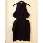 Topshop  Cut Out Mini Dress Party Clubbing Large Black LBD Nordstrom Photo 4