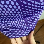 Nike  Pro athletic purple printed fitted v-neck performance long sleeve top sz S Photo 9