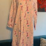 Vintage Millay Flannel Nightgown Pajamas Feminine S Small Pink Photo 0