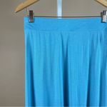 Gloria Vanderbilt Women's Medium Pastel Blue Maxi Skirt Elastic Waist Spring Photo 7