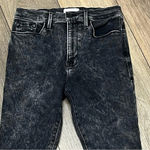 frame denim FRAME ALI High Rise Cigarette Skinny Jeans Women’s 28 Gray Acid Wash Raw Hem Photo 10
