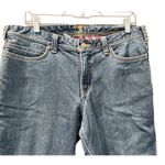 Carhartt Women's Boone Flannel Lined Relaxed Fit Denim Jeans Size 14 Casual Blue Photo 2
