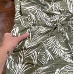 Hilary Radley Green White Palm Drawstring Tshirt dress - L Photo 4