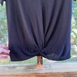 Stella & Dot  Women's Black Twist Front Top Size L Photo 2