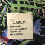 Rock & Indigo Womens Pull On Shorts Large Floral Casual Lounge Sleep Lightweight Green Photo 4