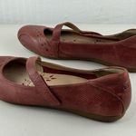 Taos Footwear Scamp Mary Jane Red Leather Flat Perforated Detailing Women Size 9 Photo 3