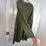 Time & Tru  Cotton Pockets Olive Green Duster Long Sleeve Open Cardigan Sz XXL Photo 7