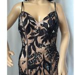 Dave and Johnny Black Gold Sequin Mermaid Gown - Size 1/2 Photo 10