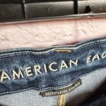 American Eagle distressed Curvy Super High Rise Jeggings dark wash size 4 Photo 5