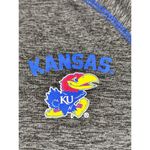 Colosseum Kansas Jayhawks Gray 1/4 Zip Pullover Sweatshirt Women's Medium *flaw Photo 2