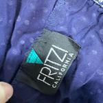 Fritzi California Vintage 1980's Blue Polka Dot Tapered Pants Photo 3