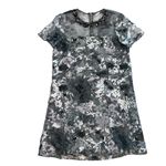 Belle Badgley Mischka Kristin Black Gray Shift Dress Polished Stone Neck Size 4 Photo 11