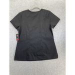 Dickies  Women's Scrub Top Shirt Short Sleeve V Neck Size Large Solid Black Photo 1