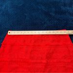 J. Crew Factory Red Fringe Lace Mini Skirt Exposed Zipper Size 12 Photo 10