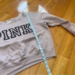 PINK - Victoria's Secret Victoria's Secret Pink Everyday Lounge Open Neck Crew Fleece Sweatshirt  Size XL Photo 5