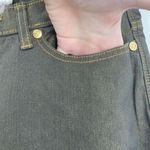 Rock & Republic Women's Low Rise Berlin Skinny Jeans Gray Gold Shimmer Size 10 Photo 5