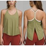 LULULEMON Women's Bronze Green Silk Modal Tied T Photo 1
