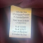 Alice + Olivia Silk Sequin Long Sleeve Blouse Plum Purple Size XS Photo 7