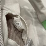 Lululemon Align Sports Bra Gray Stripe Green Straps Sz 12 Yoga Athletic Pilates Photo 4