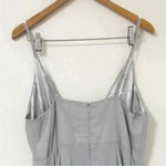 BHLDN ‎ Gray Silver Eva Chiffon Bridesmaids Maxi Dress Photo 4