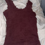 Altar'd State  Tank Top Burgundy Photo 0
