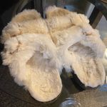 Faux Fur Slip On House Shoes | Slippers White Size 7.5 Photo 2