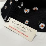 Alice + Olivia Alice Olivia Daisy Reversible Bucket Hat Black White Floral Cotton Photo 2
