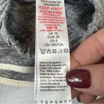 Topshop Double Stripe Runner Shorts in Gray Marl Size 6 Photo 4