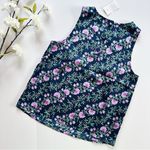 J.Crew NEW  Factory Printed Bias Slip Skirt & Top Set Antique Navy Vintage Floral Photo 7