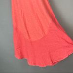 Cut Loose Sleeveless Dress Coral Linen Cotton Lightweight Summer‎ Spring Small Orange Photo 5