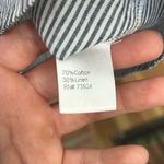 Ming Wang  Striped Cotton Linen Top Photo 3