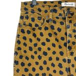 Madewell 10" High Rise Skinny Jeans Painted Sports Womens Size 28 Brown Safari Photo 4