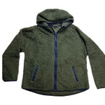 Perch by Blu Pepper Womens 2XL Green Sherpa Fleece Zip Up Hoodie Jacket Size 2X Photo 0