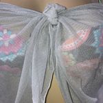 Zuliana Grey Mesh Short Sarong Made in USA. New With Tags Gray Size undefined Photo 1