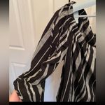 Lane Bryant NWT‎  Black White Stripes Off-The-Shoulders Blouse 14/16 #49 Photo 3