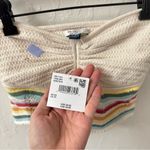 American Eagle  Live Your Life Crochet Mulitcolor Crop Tube Top XS Photo 4