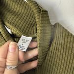 Valerie Stevens  Vintage Green Ribbed Silk Turtleneck Sweater L Preppy Old Money Photo 5