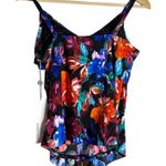 Magicsuit Flower Child Floral Separate Rita Ruffle Tankini Swimsuit Top Size 12 Blue Photo 8