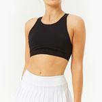 White Pleated Athletic Skort Photo 0