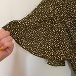 SheIn  Green and White Dot Butterfly Sleeve Dress Size US 4 Photo 2