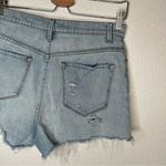 BDG Urban Outfitters mom high rise light wash denim cut off jean shorts size 28 Photo 3